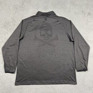 G/Fore Quarter Zip Pullover Mens XL Bel Air Country Club Golf Skull Performance